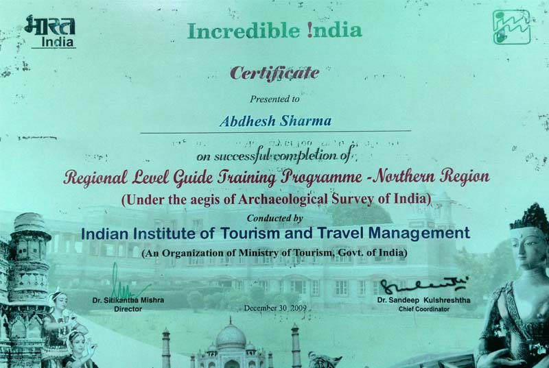 IITTM Guide certificate